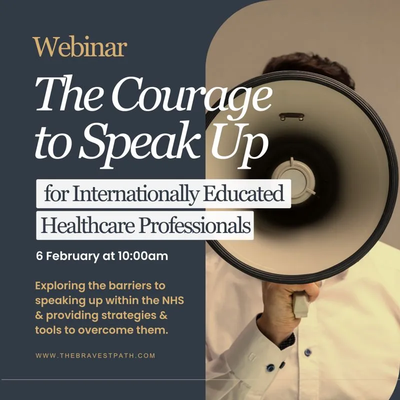 WEBINAR: The Courage to Speak Up for Internationally Educated Healthcare Professionals