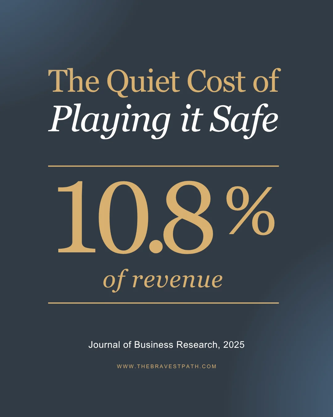 The Quiet Cost of Playing it Safe